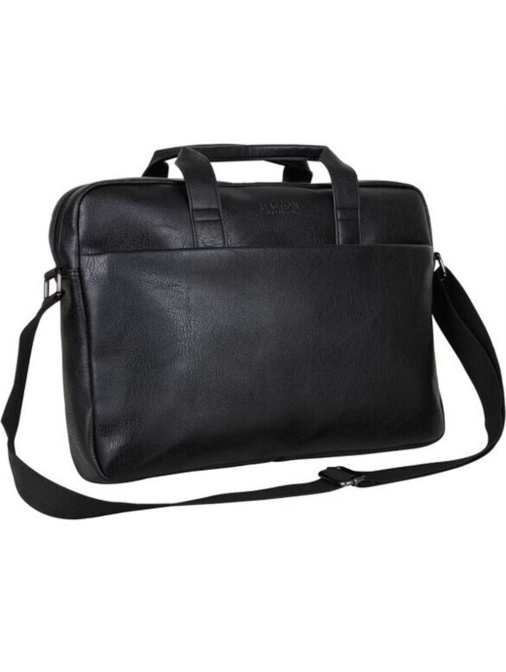 Modern Dilemma Pebbled Faux Leather 15.6" Laptop & Tablet Business Case Bag